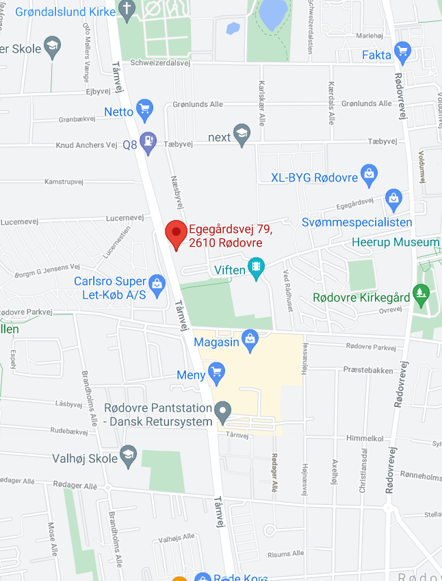 Rødovre lokation - google kort2